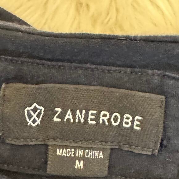 Zanerobe Black Geometric Short Sleeve T-Shirt Medium - Picture 4 of 12